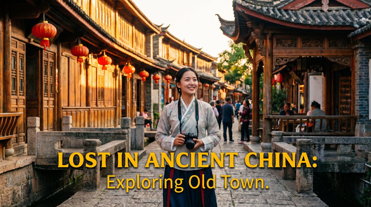 困困兔旅行VLOG视频《古镇探秘》